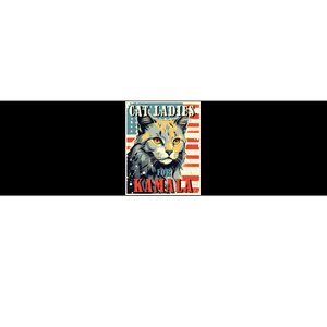 Cat Ladies For Kamala Funny Cat 2024 Bumper Sticker