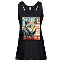 Cat Ladies For Kamala Funny Cat 2024 Ladies Essential Flowy Tank