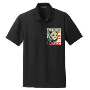 Cat Ladies For Kamala Funny Cat 2024 Dry Zone Grid Polo