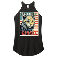 Cat Ladies For Kamala Funny Cat 2024 Women's Perfect Tri Rocker Tank