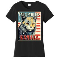 Cat Ladies For Kamala Funny Cat 2024 Women's T-Shirt