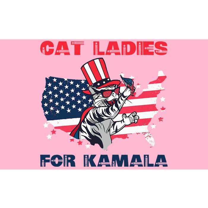 Cat Ladies For Kamala Funny Cat Lady 2024 Bumper Sticker