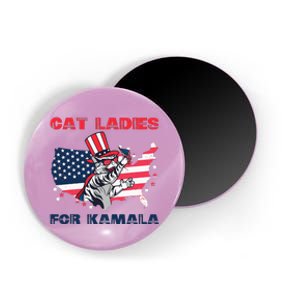 Cat Ladies For Kamala Funny Cat Lady 2024 Magnet