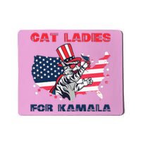 Cat Ladies For Kamala Funny Cat Lady 2024 Mousepad