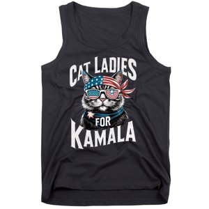 Cat Ladies For Kamala 2024 President Kamala Harris Tank Top