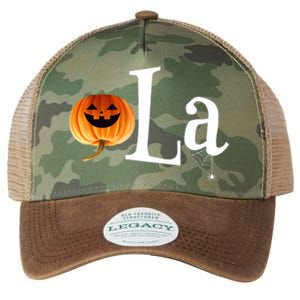 Comma La Funny Kamala Harris Halloween Pumpkin Legacy Tie Dye Trucker Hat