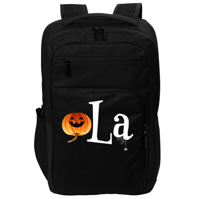 Comma La Funny Kamala Harris Halloween Pumpkin Impact Tech Backpack