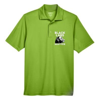 Cool Labrador For Men Women Black Labs Matter Service Animal Men's Origin Performance Pique Polo