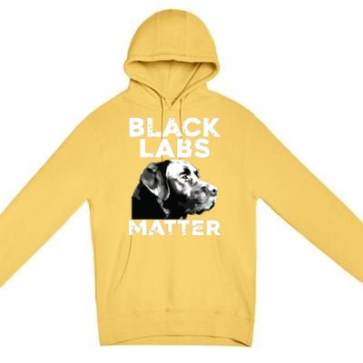 Cool Labrador For Men Women Black Labs Matter Service Animal Premium Pullover Hoodie