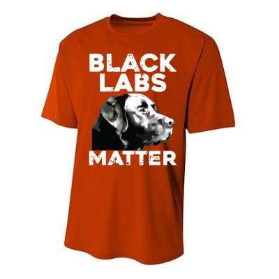 Cool Labrador For Men Women Black Labs Matter Service Animal Performance Sprint T-Shirt