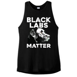 Cool Labrador For Men Women Black Labs Matter Service Animal Ladies PosiCharge Tri-Blend Wicking Tank