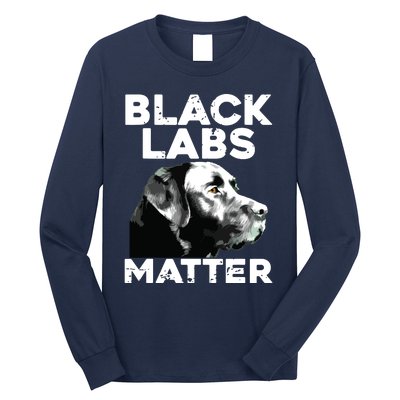 Cool Labrador For Men Women Black Labs Matter Service Animal Long Sleeve Shirt