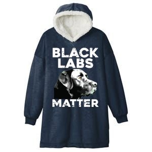 Cool Labrador For Men Women Black Labs Matter Service Animal Hooded Wearable Blanket