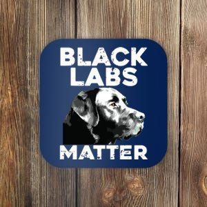 Cool Labrador For Men Women Black Labs Matter Service Animal Coaster