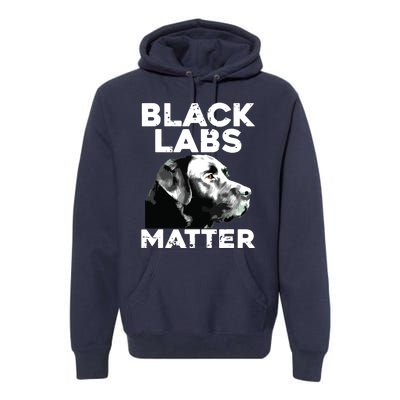 Cool Labrador For Men Women Black Labs Matter Service Animal Premium Hoodie