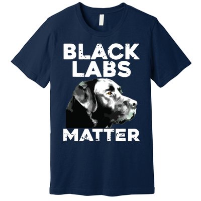 Cool Labrador For Men Women Black Labs Matter Service Animal Premium T-Shirt