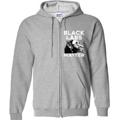 Cool Labrador For Men Women Black Labs Matter Service Animal Full Zip Hoodie