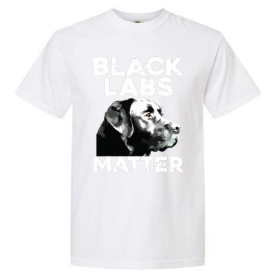 Cool Labrador For Men Women Black Labs Matter Service Animal Garment-Dyed Heavyweight T-Shirt