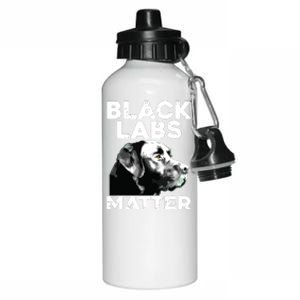 Cool Labrador For Men Women Black Labs Matter Service Animal Aluminum Water Bottle