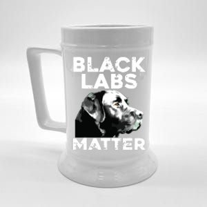 Cool Labrador For Men Women Black Labs Matter Service Animal Beer Stein