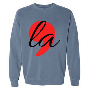 Comma La Funny Kamala Harris 2024 Garment-Dyed Sweatshirt