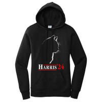 Cat Ladies For Kamala Funny Cat 2024 President Kamalaharris Women's Pullover Hoodie