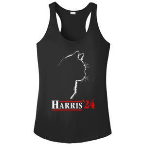 Cat Ladies For Kamala Funny Cat 2024 President Kamalaharris Ladies PosiCharge Competitor Racerback Tank