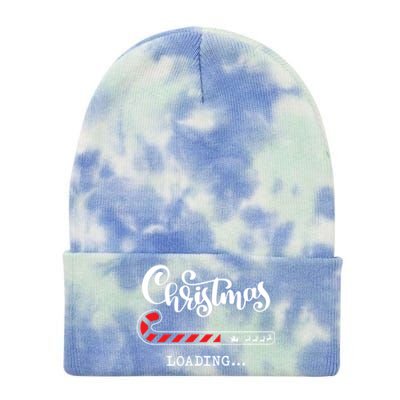 Christmas Loading Fall Funny Cute Fun Santa Claus Meaningful Gift Tie Dye 12in Knit Beanie