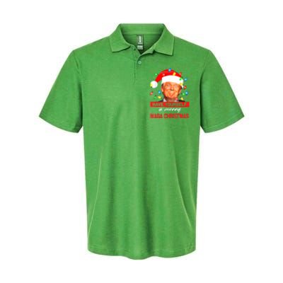 Christmas Lights Funny Santa Trump Have Yourself A Merry Maga Xmas Gift Softstyle Adult Sport Polo