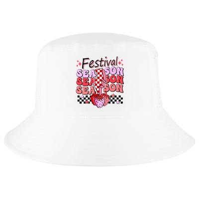 Checkered Lightning Festival Season Strawberry Fruit Lover Cool Comfort Performance Bucket Hat