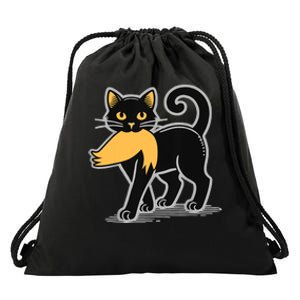 Cat Ladies For Kamala Harris Donald Trump 2024 Sarcastic Drawstring Bag