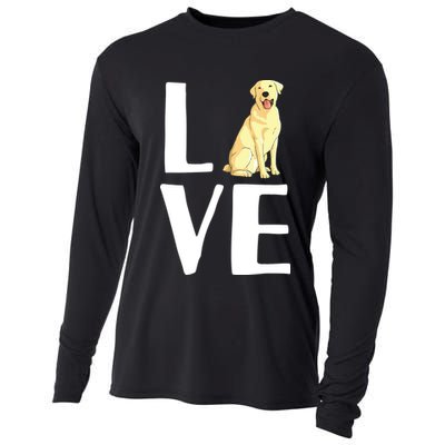 Cool Labrador For Men Women Yellow Lab Dog Lab Retriever Cooling Performance Long Sleeve Crew