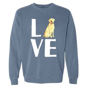 Cool Labrador For Men Women Yellow Lab Dog Lab Retriever Garment-Dyed Sweatshirt