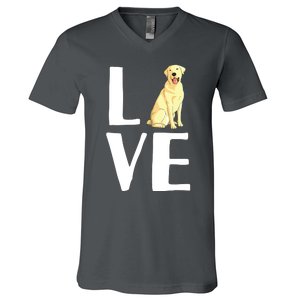 Cool Labrador For Men Women Yellow Lab Dog Lab Retriever V-Neck T-Shirt