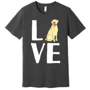 Cool Labrador For Men Women Yellow Lab Dog Lab Retriever Premium T-Shirt