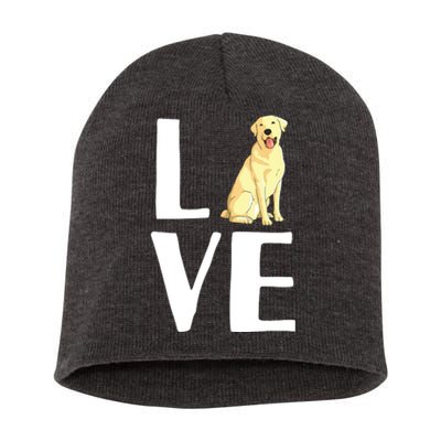 Cool Labrador For Men Women Yellow Lab Dog Lab Retriever Short Acrylic Beanie