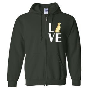 Cool Labrador For Men Women Yellow Lab Dog Lab Retriever Full Zip Hoodie