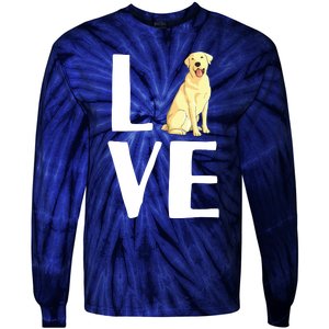 Cool Labrador For Men Women Yellow Lab Dog Lab Retriever Tie-Dye Long Sleeve Shirt