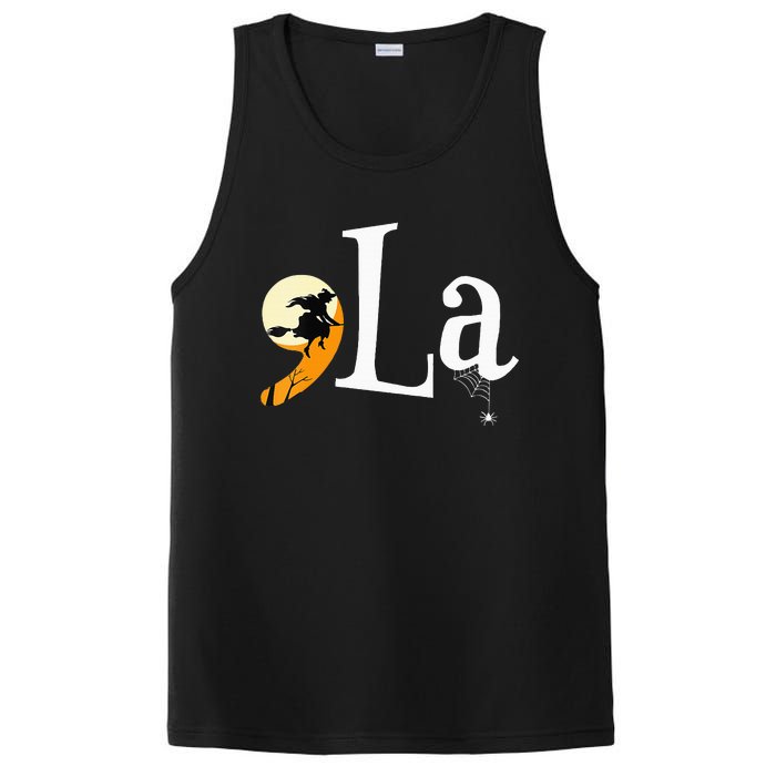 Comma La Funny Kamala Harris Halloween Pumpkin PosiCharge Competitor Tank