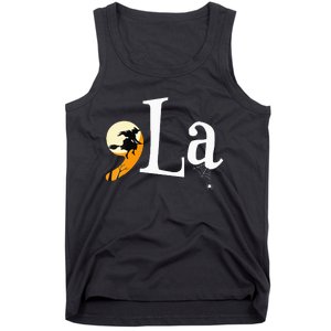 Comma La Funny Kamala Harris Halloween Pumpkin Tank Top