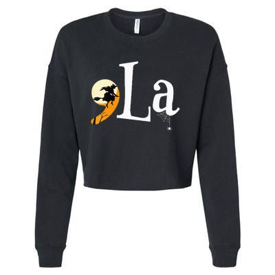 Comma La Funny Kamala Harris Halloween Pumpkin Cropped Pullover Crew