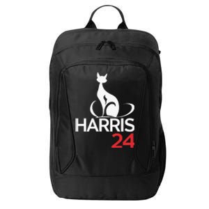 Cat Ladies For Kamala Funny Cat 2024 President Kamala Harris City Backpack