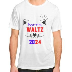 Cat Ladies For Harris Waltz Cat 2024 President Harris Waltz Adult ChromaSoft Performance T-Shirt