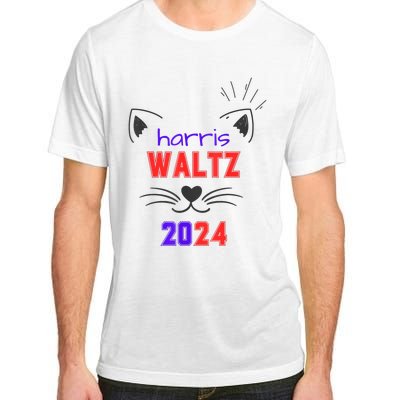 Cat Ladies For Harris Waltz Cat 2024 President Harris Waltz Adult ChromaSoft Performance T-Shirt