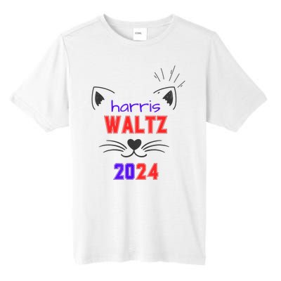 Cat Ladies For Harris Waltz Cat 2024 President Harris Waltz Tall Fusion ChromaSoft Performance T-Shirt