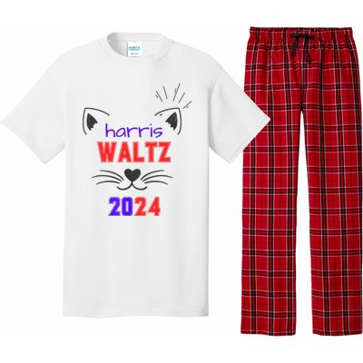 Cat Ladies For Harris Waltz Cat 2024 President Harris Waltz Pajama Set