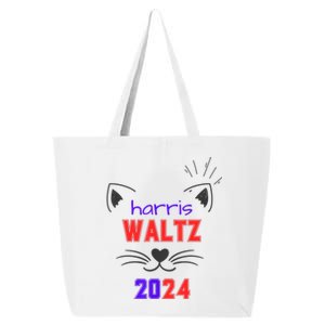 Cat Ladies For Harris Waltz Cat 2024 President Harris Waltz 25L Jumbo Tote