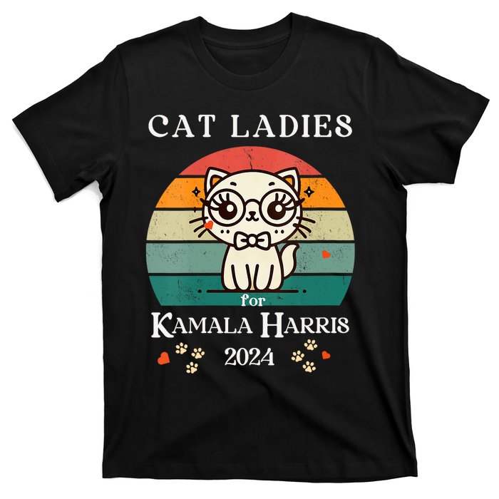 Cat Ladies For Kamala Harris T-Shirt