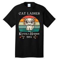 Cat Ladies For Kamala Harris Tall T-Shirt