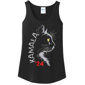 Cat Ladies For Kmala Cat 2024 President Kamalaaharris Ladies Essential Tank